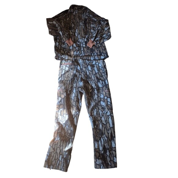 Remington VTG Fleece Moss Oak Camo 2pc Suit Polar Plus Insulated Outdoor Suit XL - Picture 5 of 12